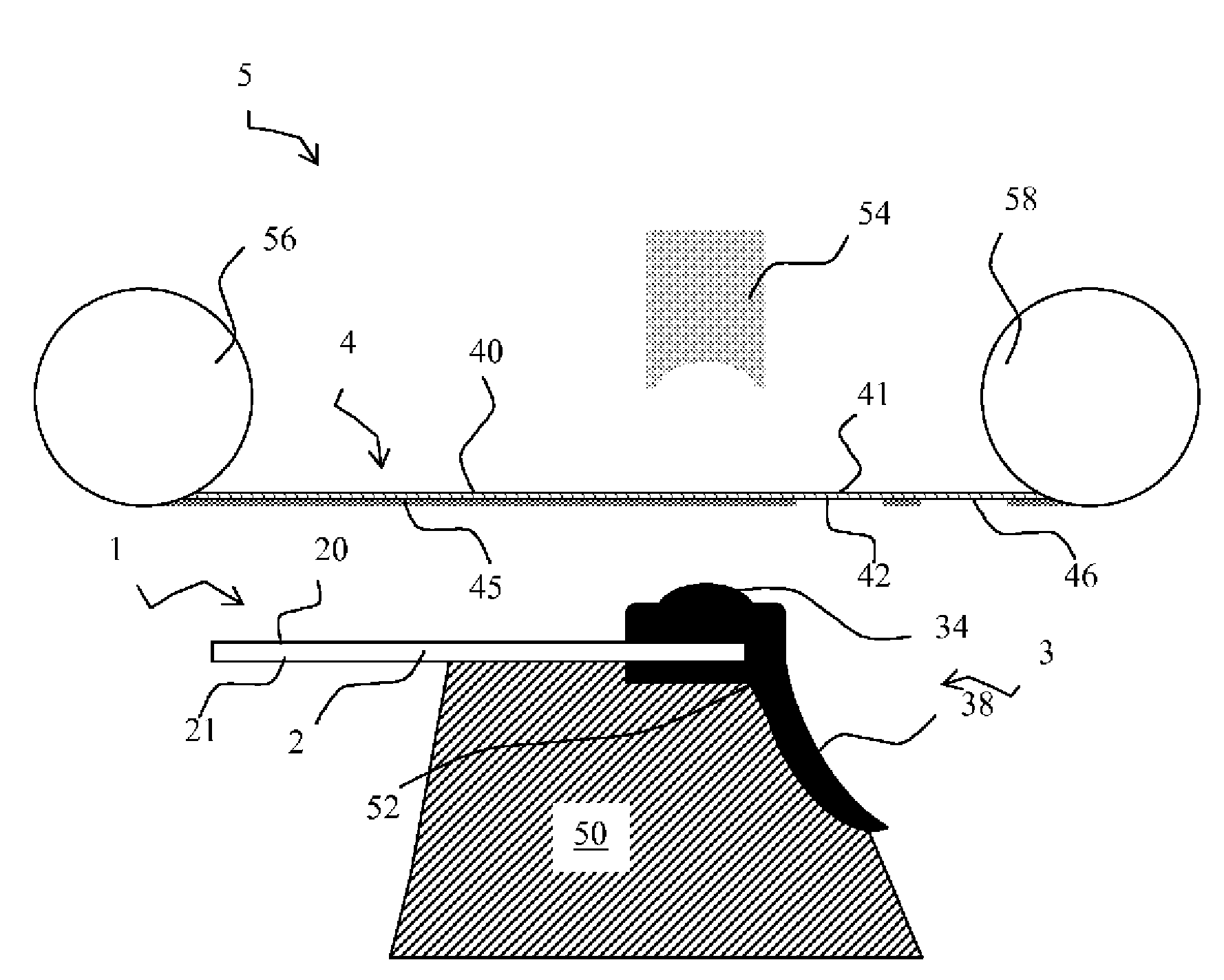 Method and device for the manufacture of glazing comprising a decorative film and glazing comprising a decorative film