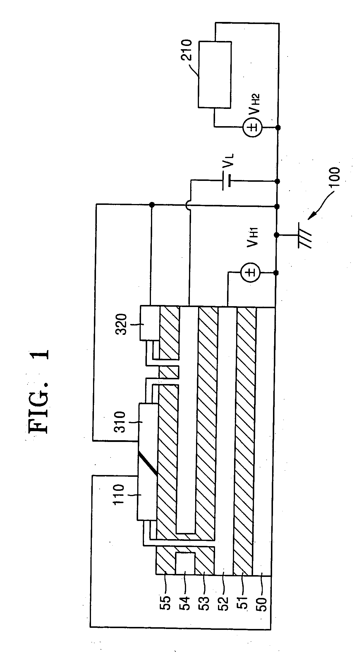Electron emission display (EED) with separated grounds