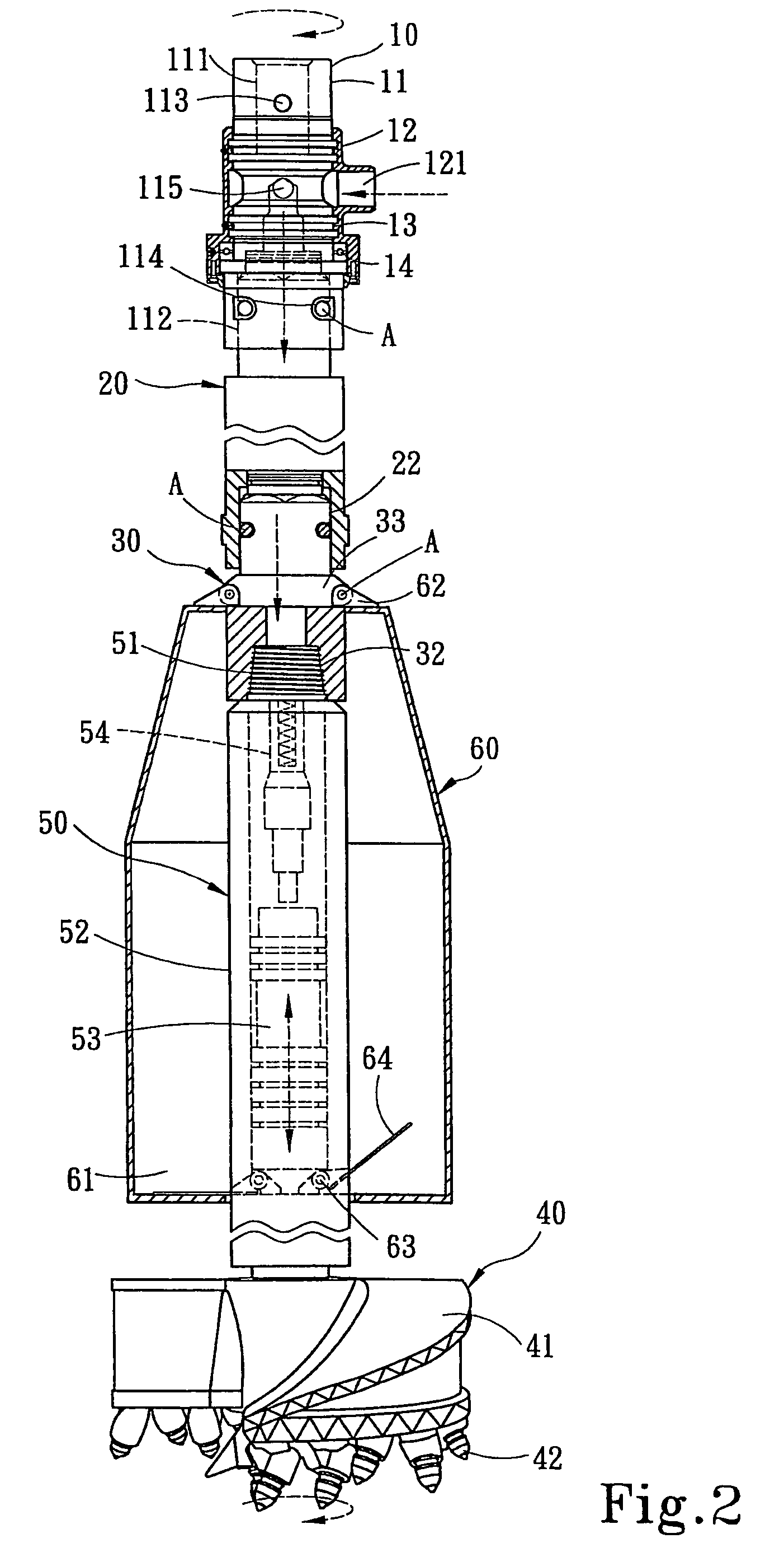 Bedrock drilling and excavating apparatus
