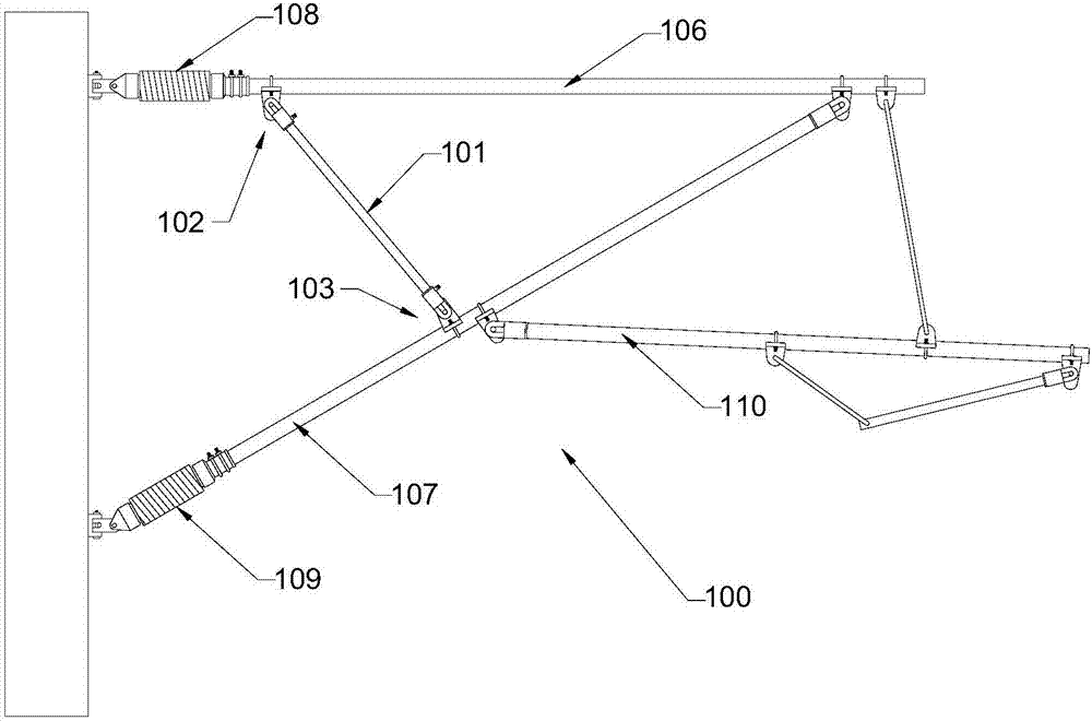 Defect detecting method of propping bolts at ends of diagonal bracing