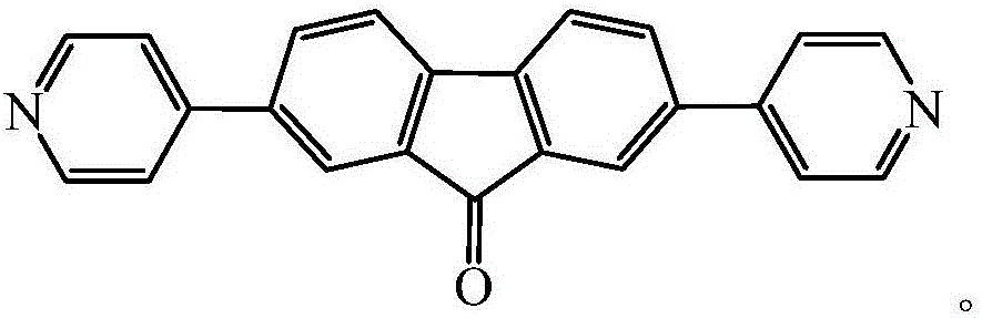 Fluorenone pyridine green fluorescent material