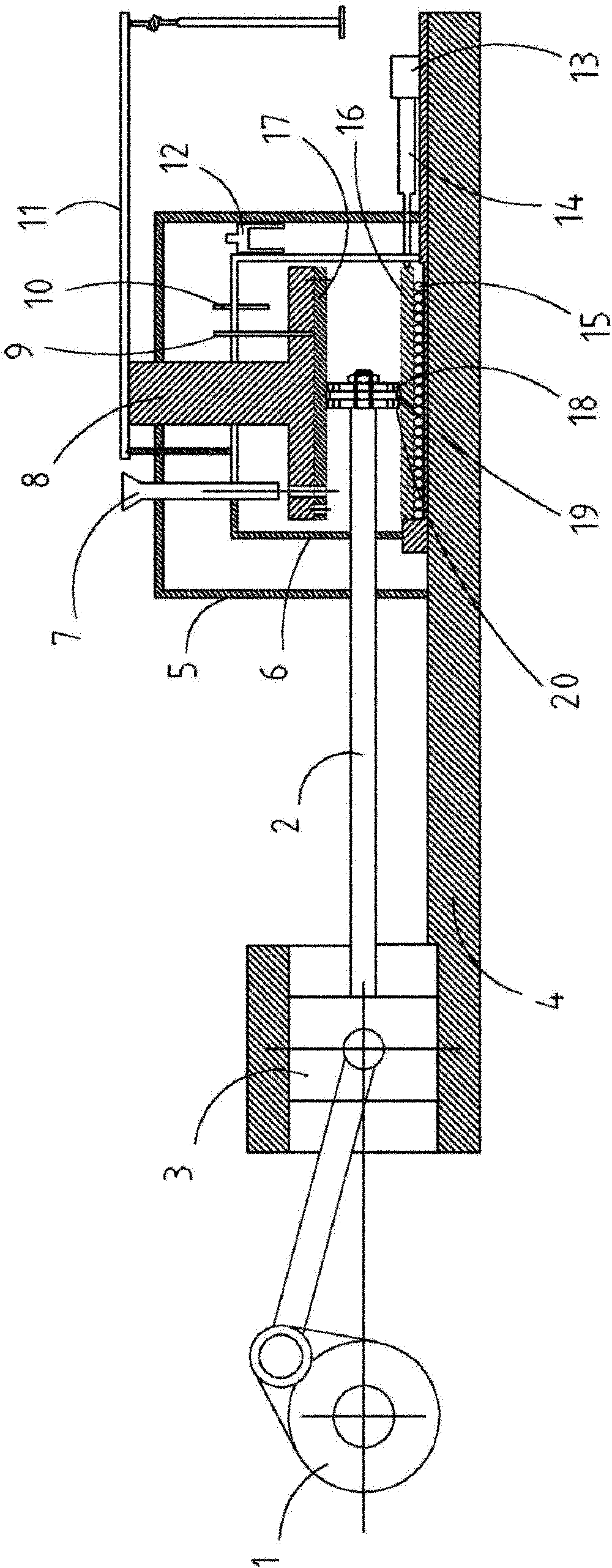 High-frequency high-specific pressure long-stroke temperature-controllable reciprocating friction test device