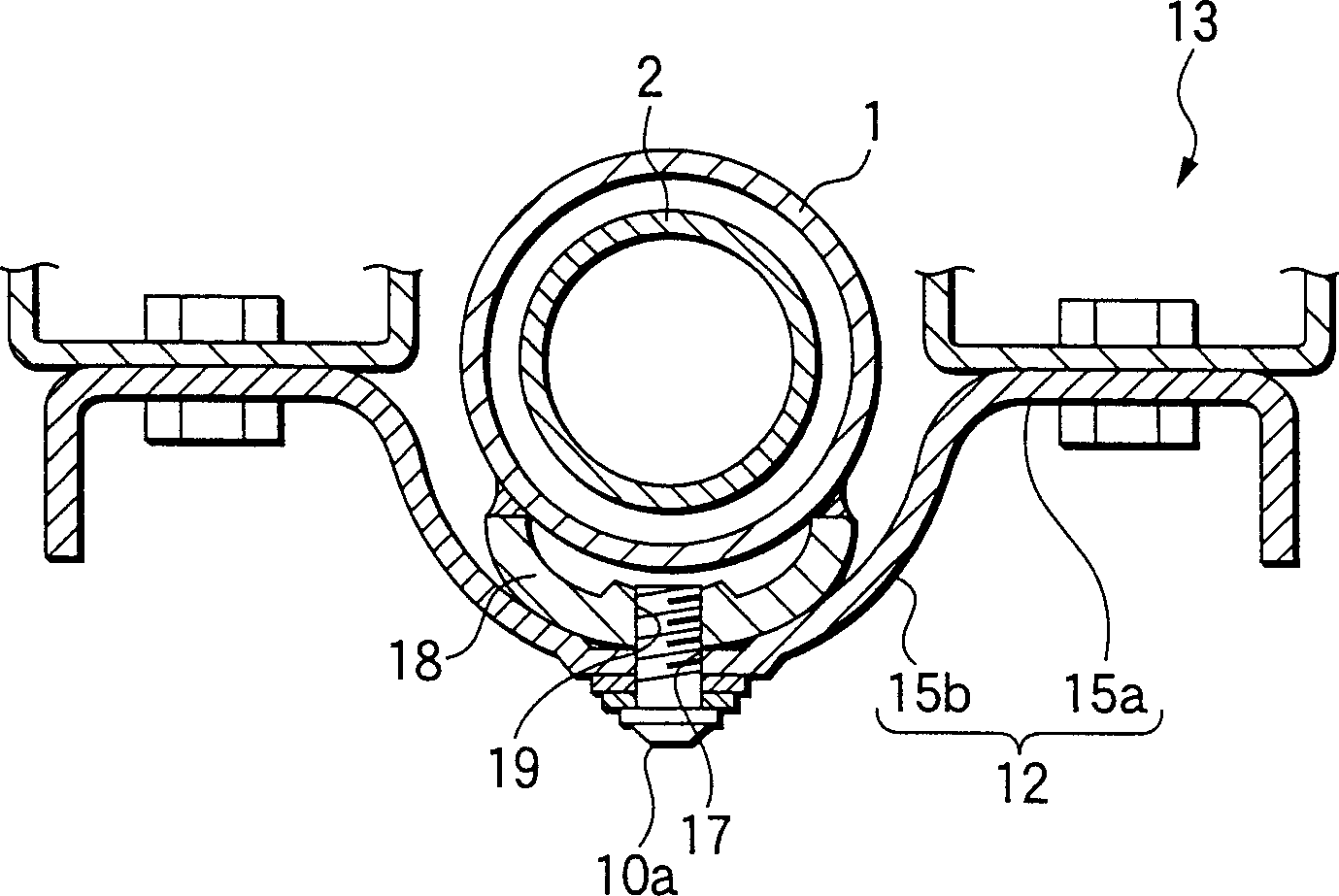 Steering column collision absorbing structure