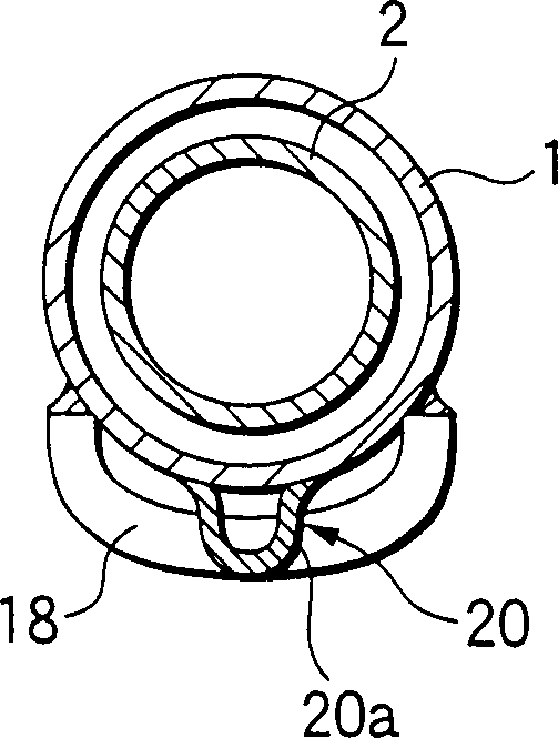 Steering column collision absorbing structure