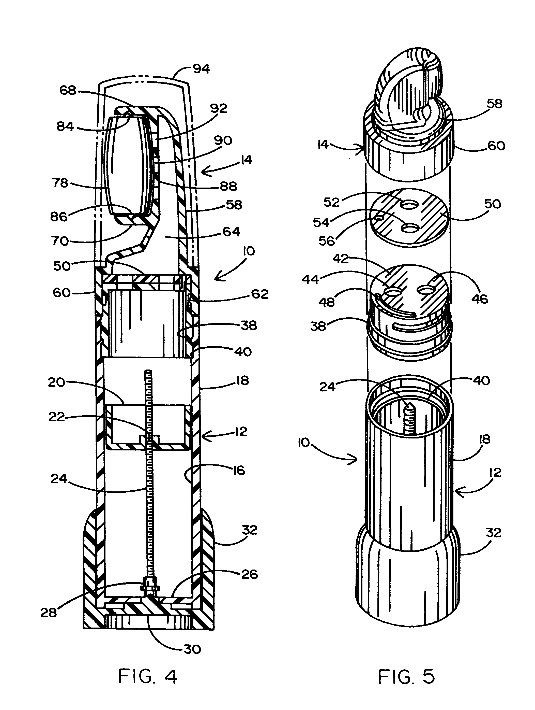 Dispenser for lip coloring and coating fluids