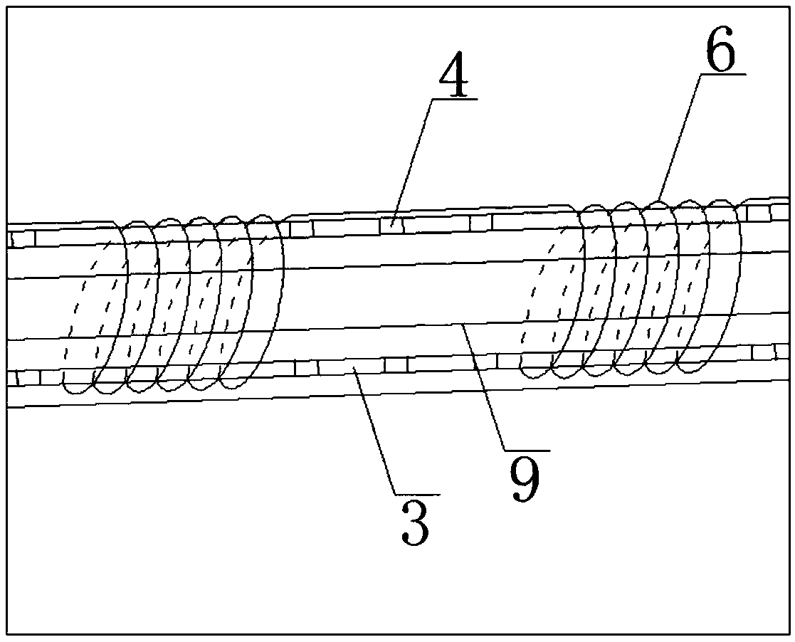 A sleeve valve pipe grouting drainage soil nail support device and its construction method