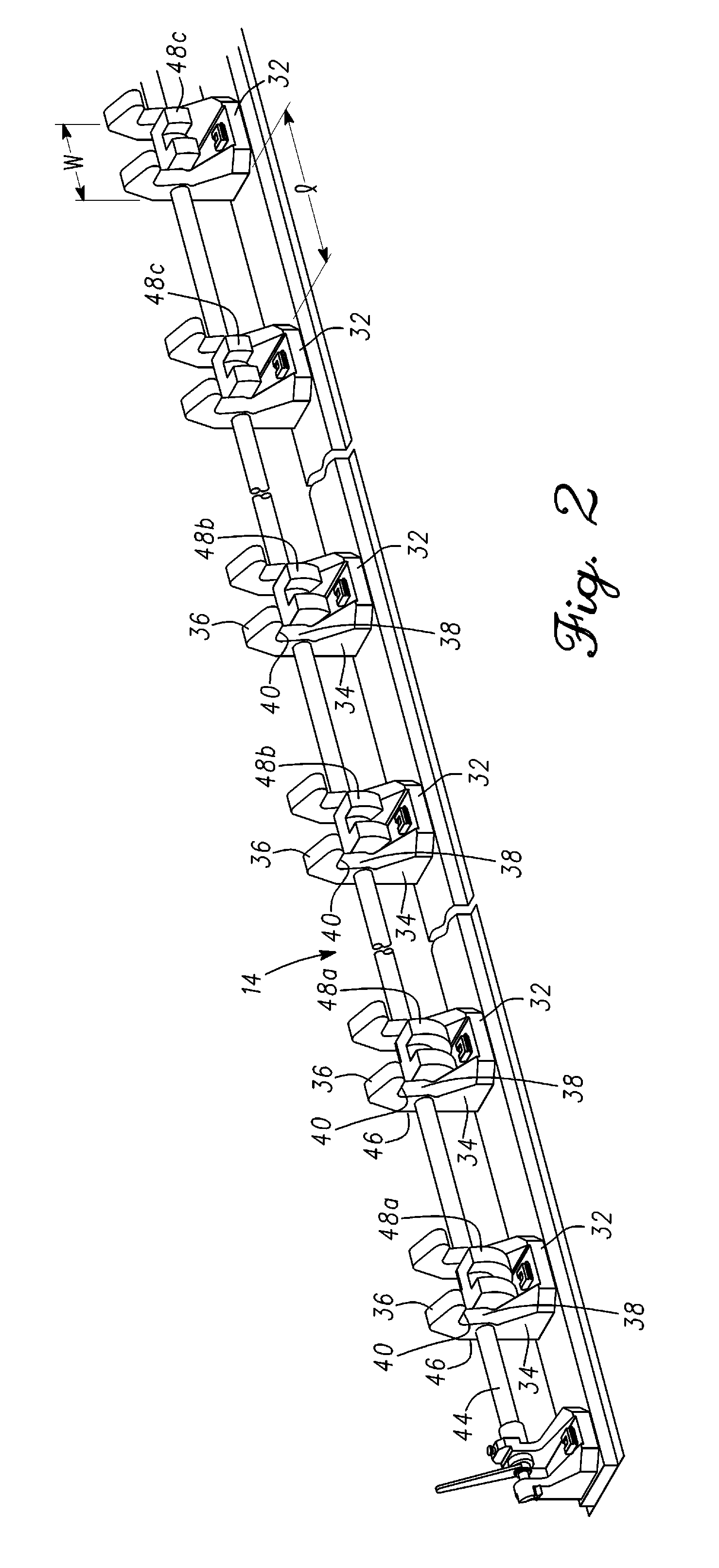 Sequential latch for palletized cargo