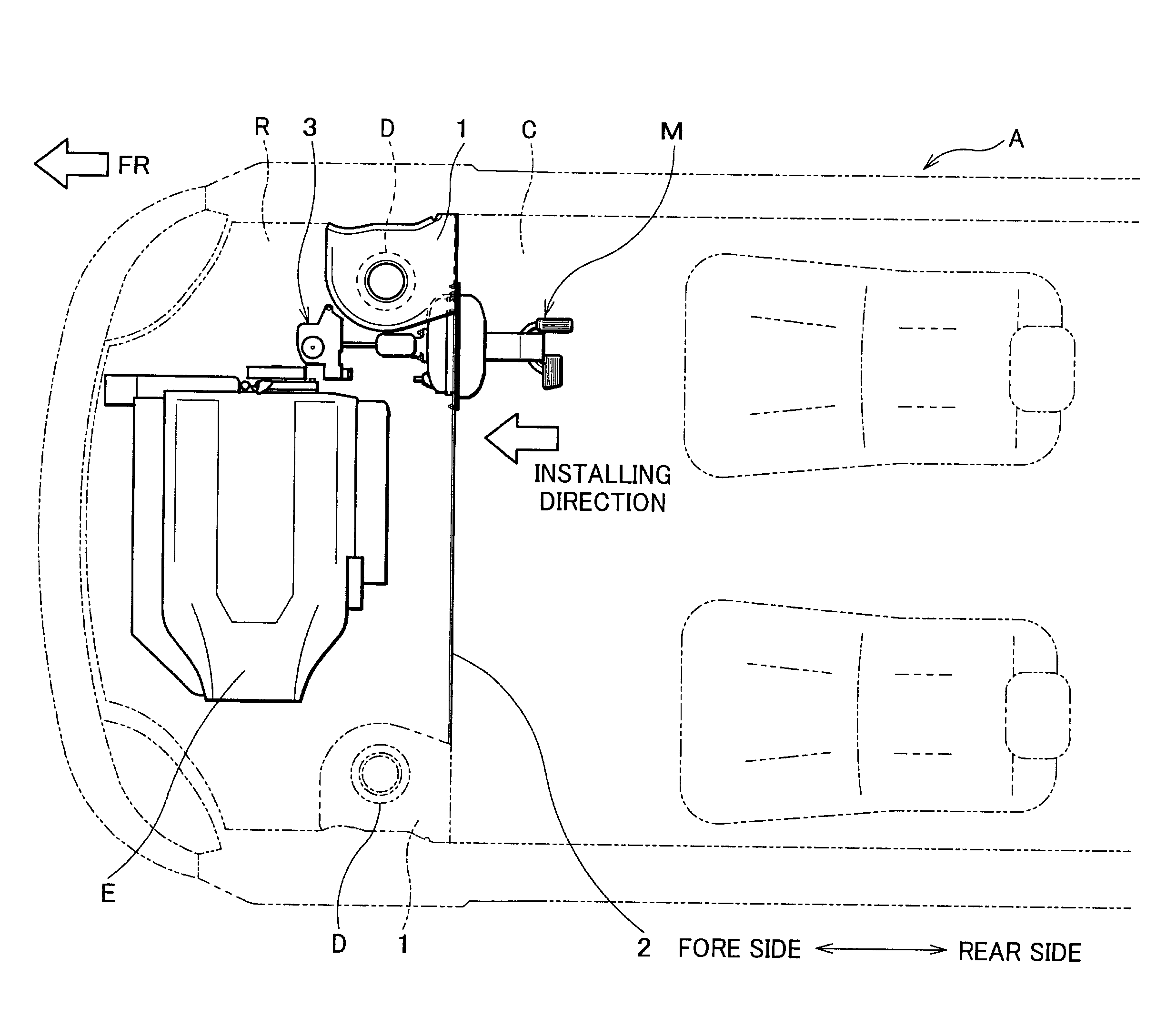 Attaching structure of a brake fluid pressure generator