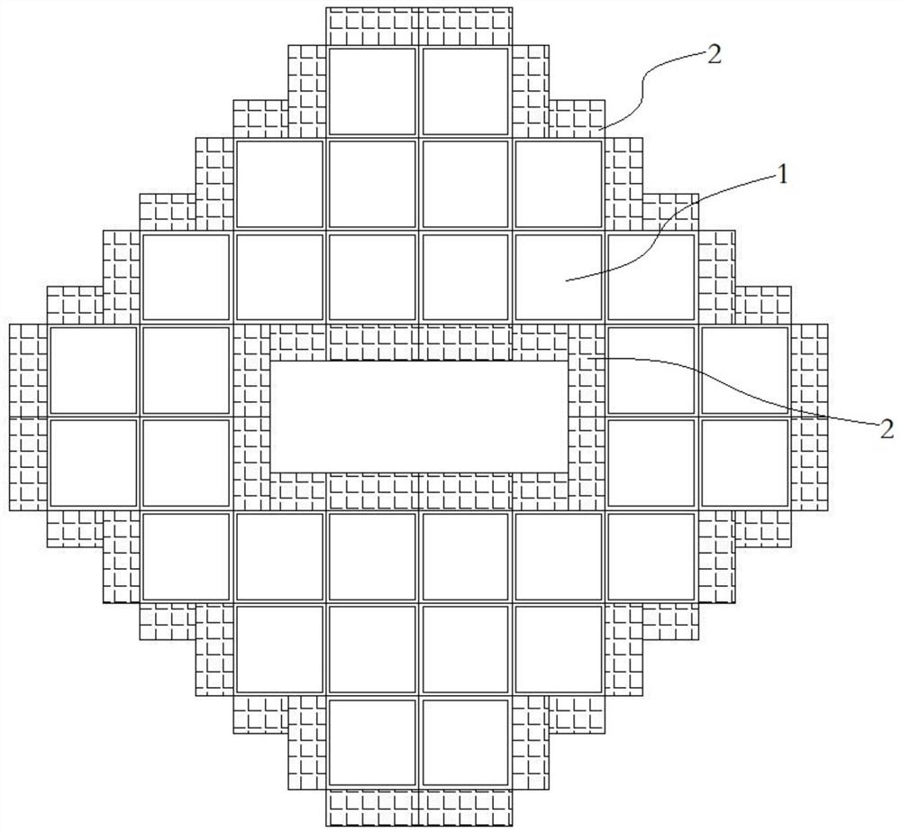 Overwater landscape type terrestrial floating island device