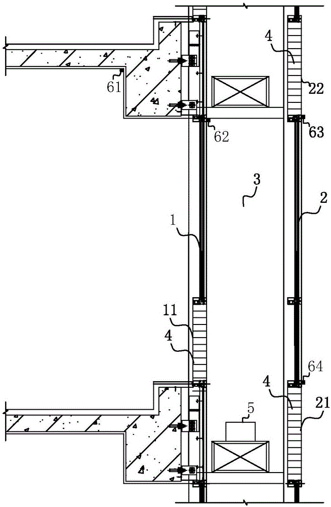 Rain induction intelligent constant-temperature ecological curtain wall system and temperature control method