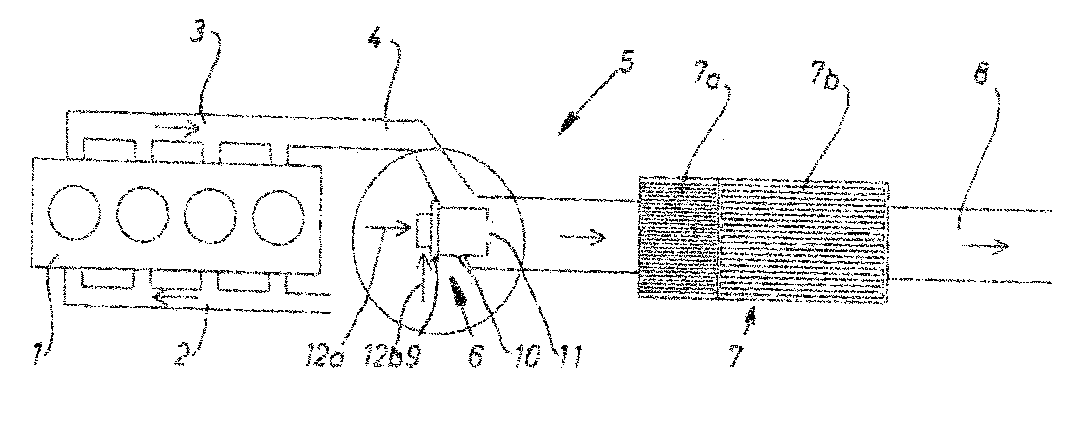 Exhaust-gas after-treatment system for an auto-ignition internal combustion engine
