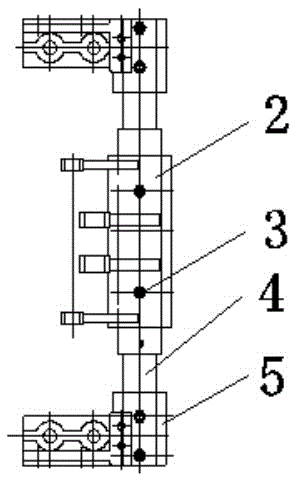 High voltage isolating switch arm assembly tooling