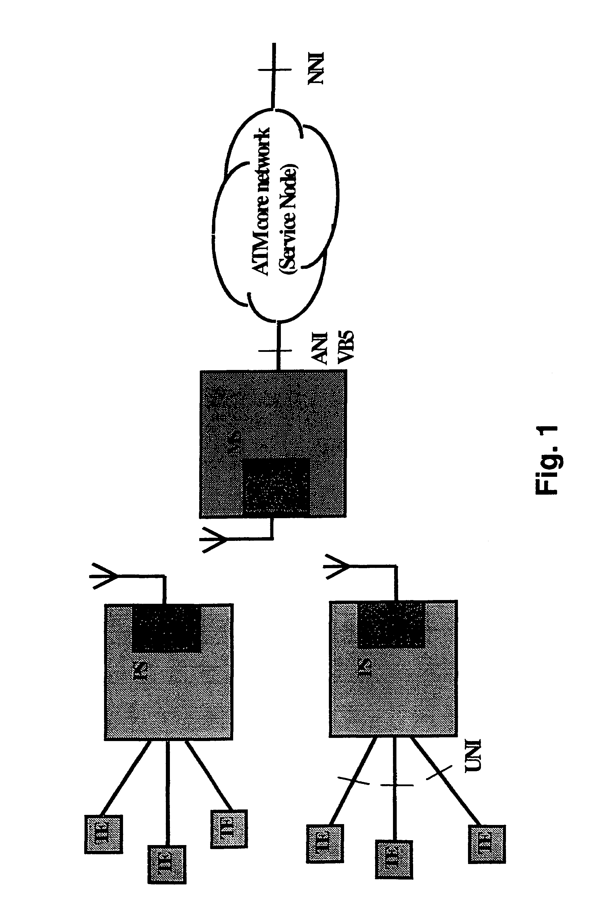 Method and system to assign transmission bandwidth in both radio and PON ATM P-MP systems