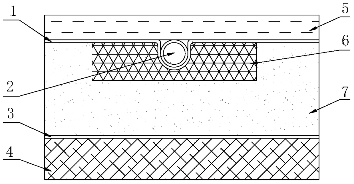 A phase change heat storage floor radiation heating device combined with an air source heat pump