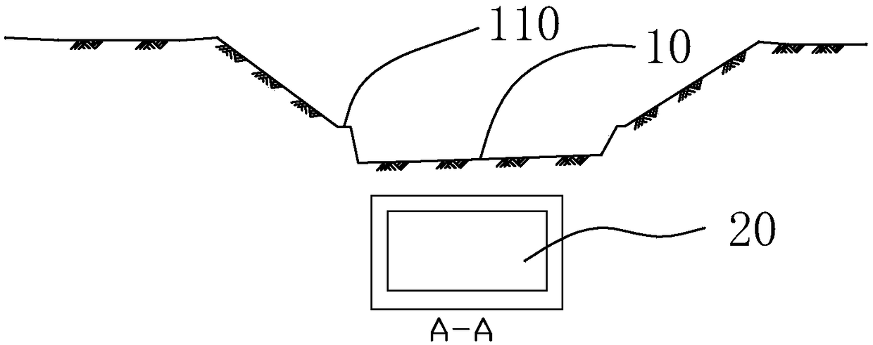 Construction method of shallow tunnel integrated system for improving quality of water environment