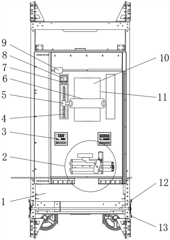 Public elevator car capable of realizing non-contact man-machine interaction