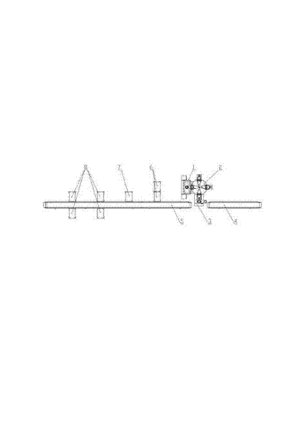 Busbar cast welding device for lead-acid storage battery