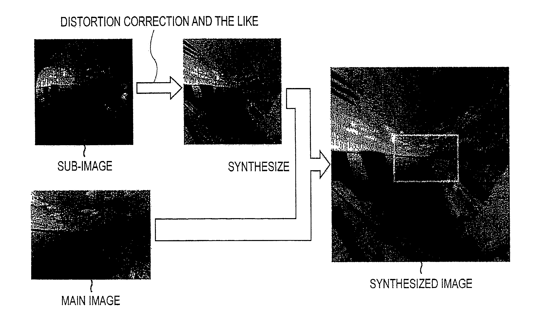 Imaging compositions of multiple images having different image ranges