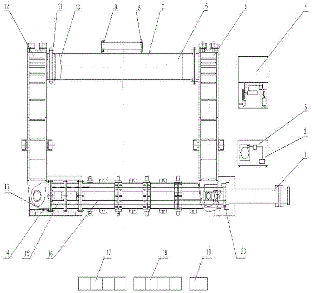 Real-time measuring apparatus and real-time measuring method for large deformation and stress of test tube in steel pipe bending deformation