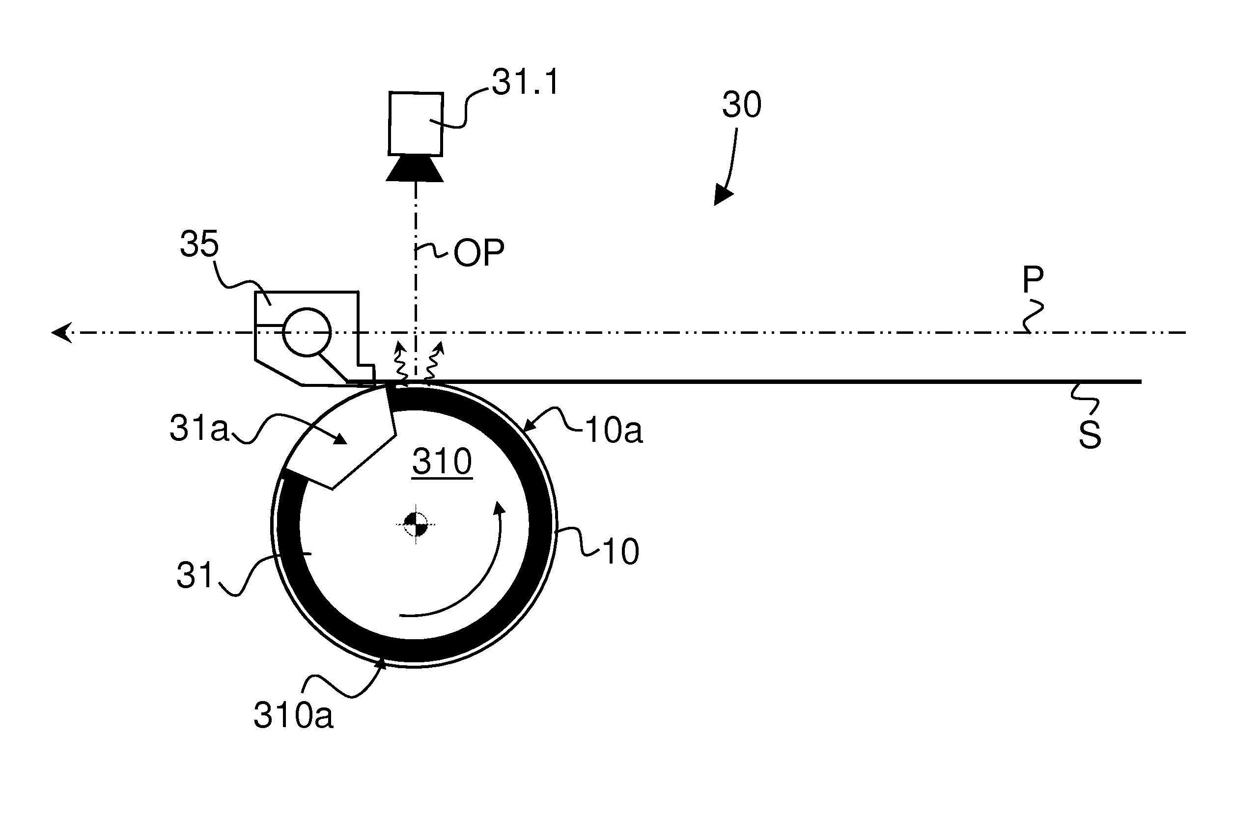 Device for irradiating substrate material in the form of a sheet or web and uses thereof
