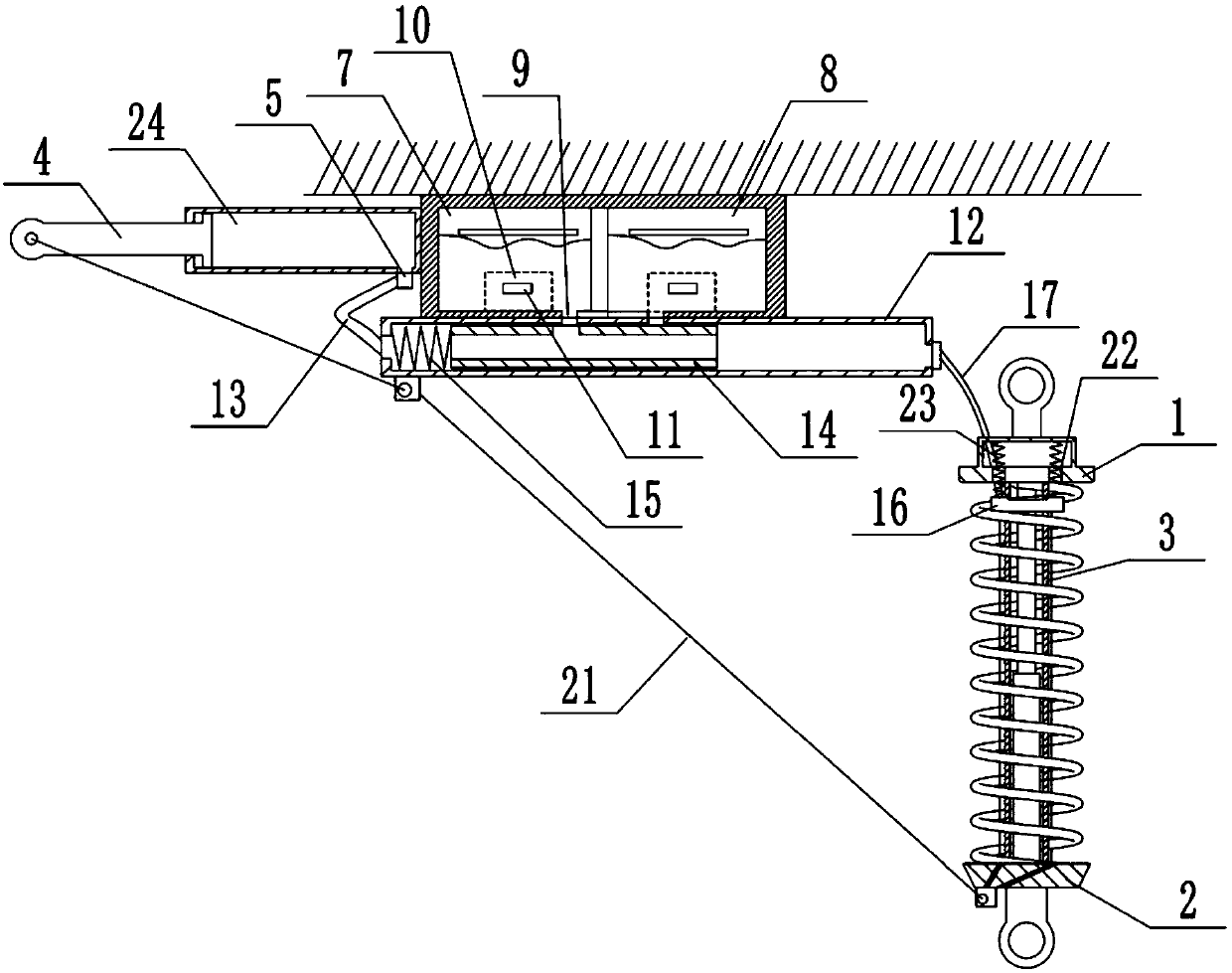 Automobile shock absorber cleaning device