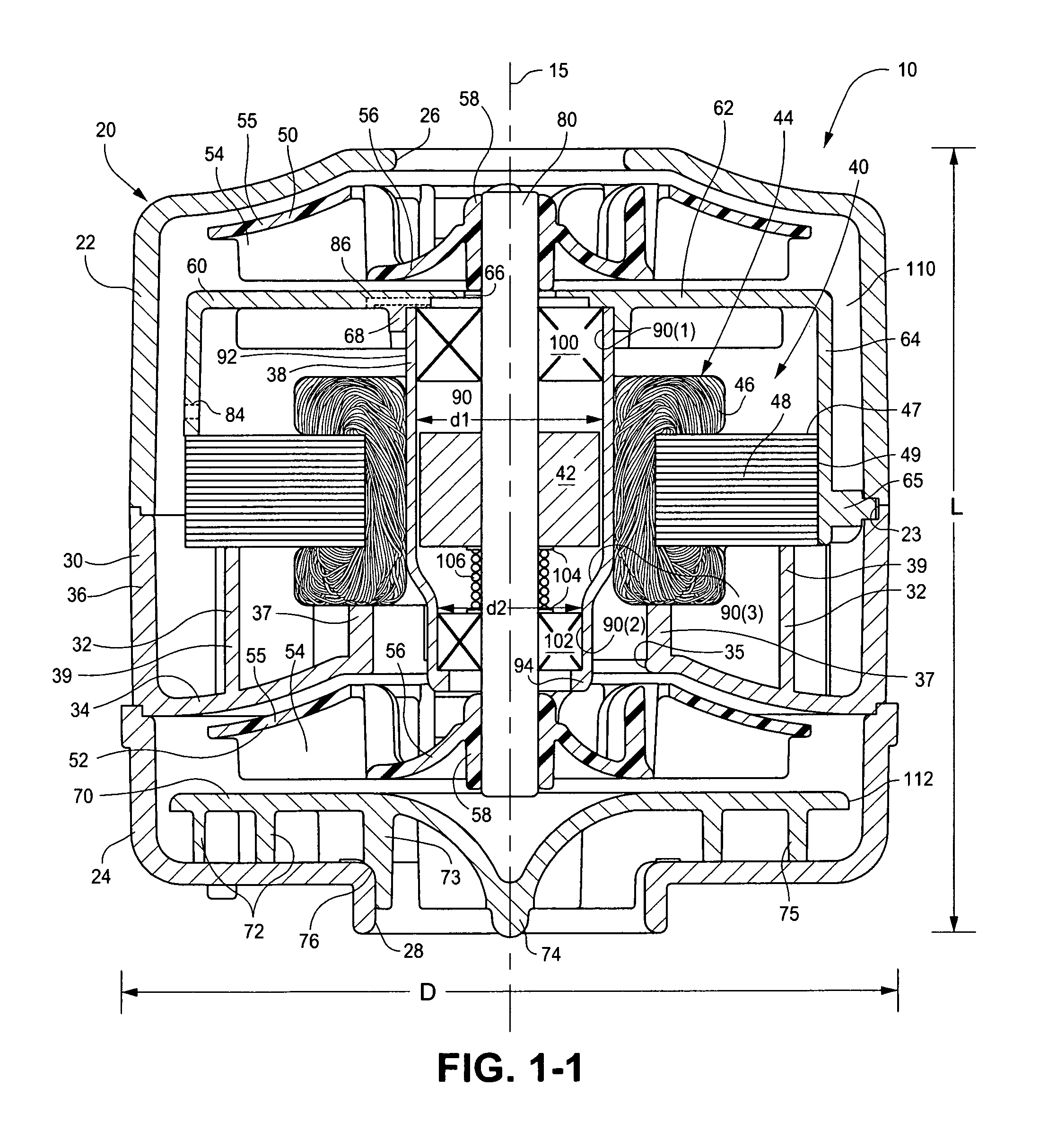 Blower with bearing tube
