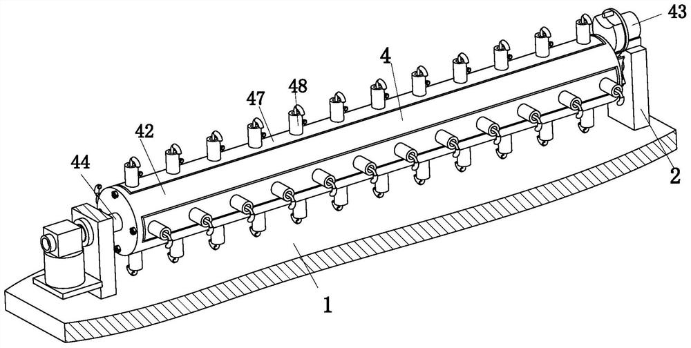 A cloth conveying roller structure with heat dissipation and dust removal function