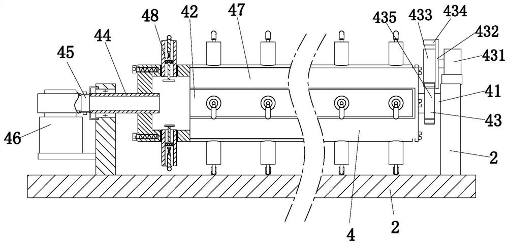 A cloth conveying roller structure with heat dissipation and dust removal function