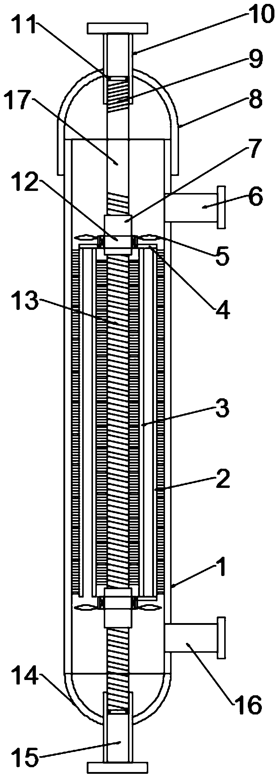 Heat exchanger for pure electric automobile cooling system