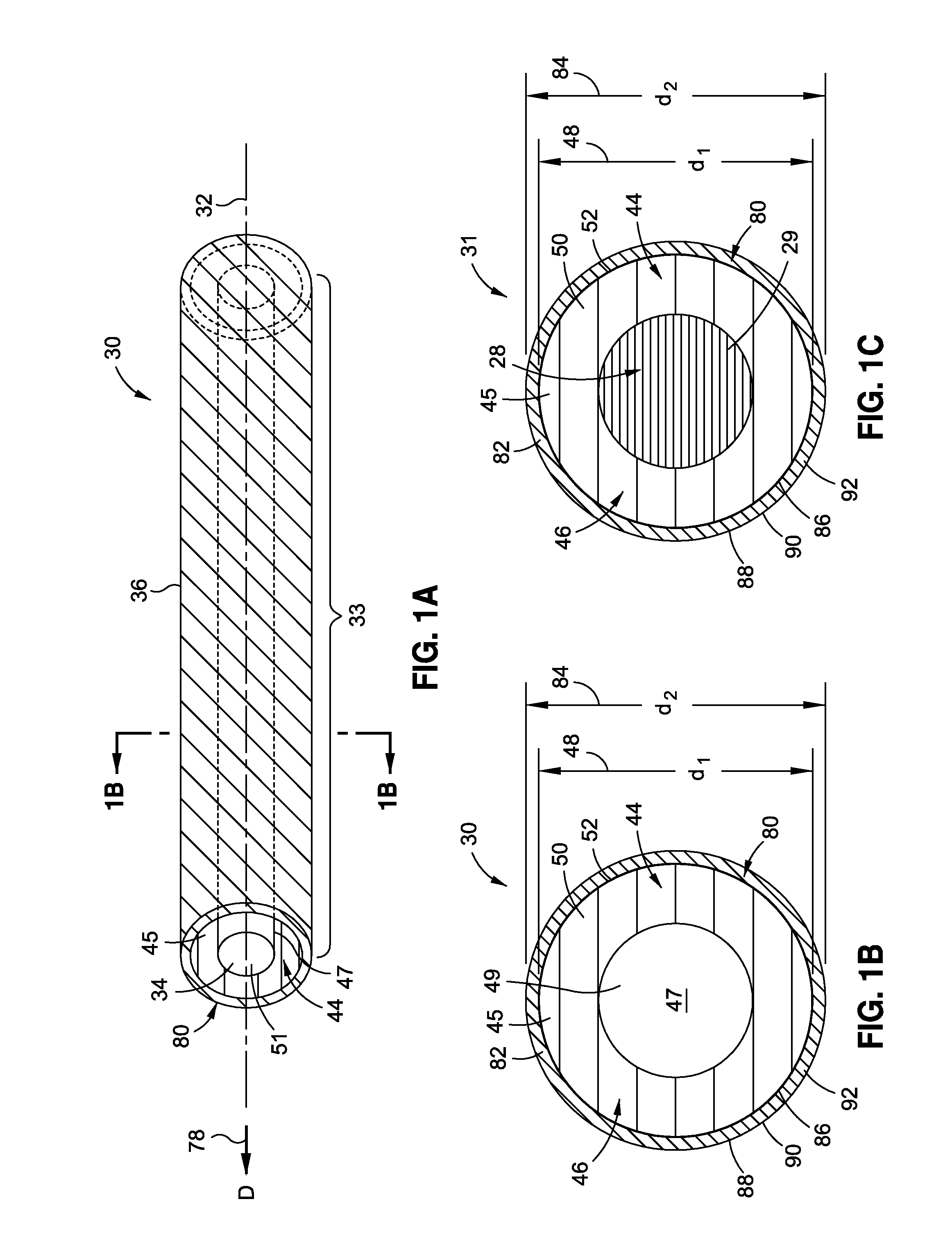 Hollow Fiber with Gradient Properties and Method of Making the Same
