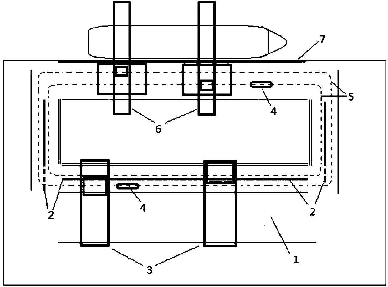 Container transfer system arrangement method