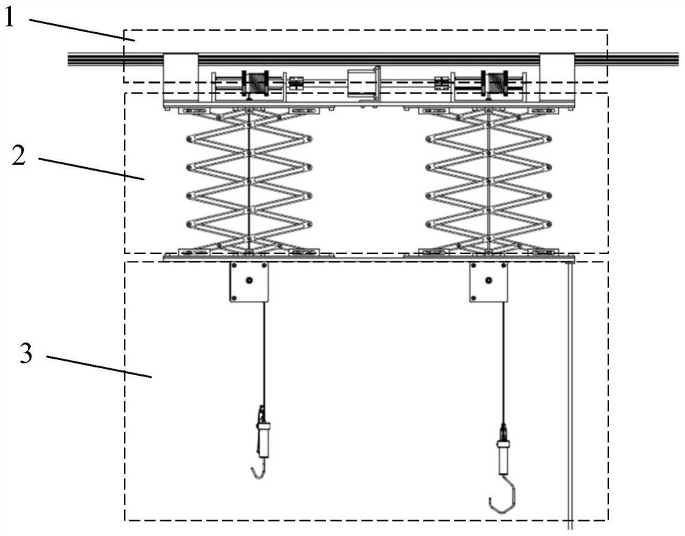 Suspension lifting double-decker bicycle parking rack