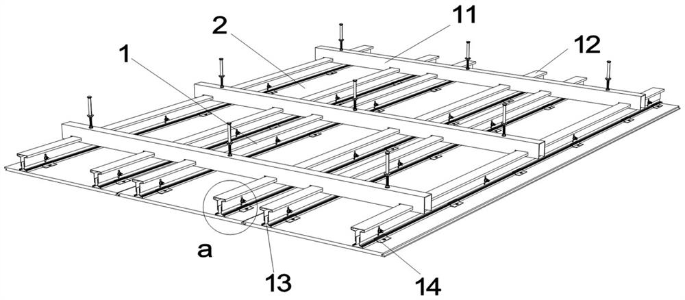 Mounting structure of fabricated ceiling