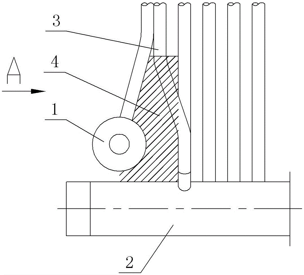 An Arrangement Structure Used for Lower Header of Boiler Wall