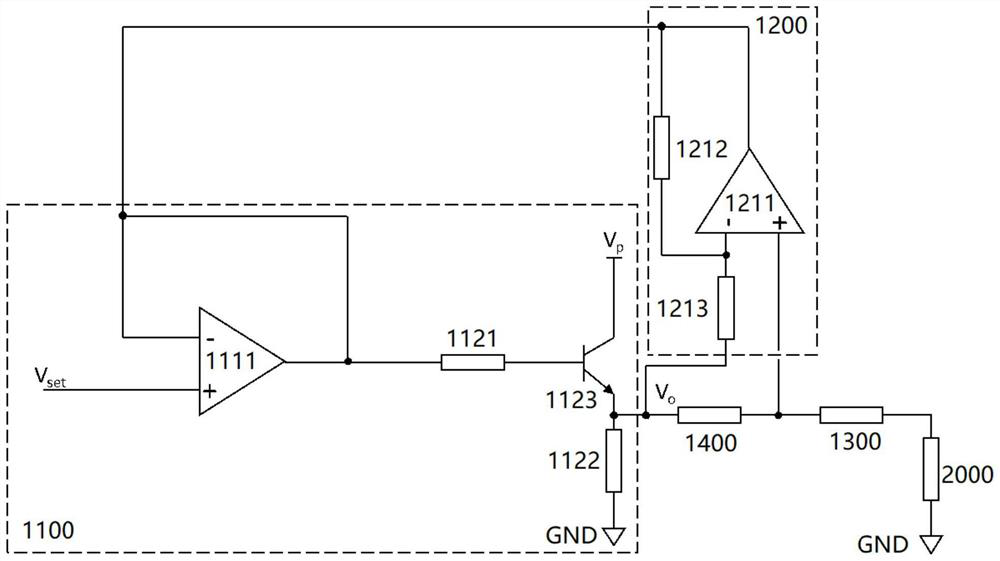 Cable voltage drop compensation circuit and ultrasonic imaging system