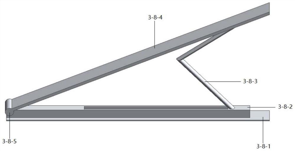 Convenient folding type multifunctional high-speed rail seat small table board