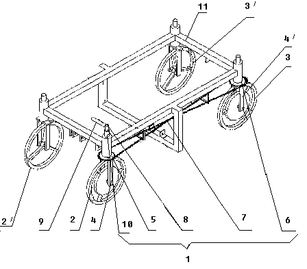 Forklift steering control device