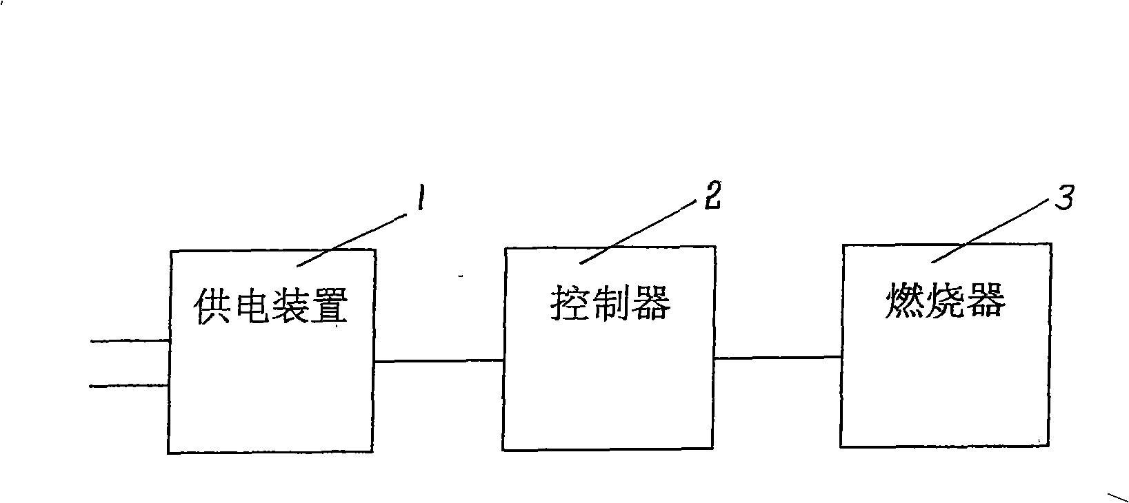 Electric-control vertical diesel oil combustion apparatus