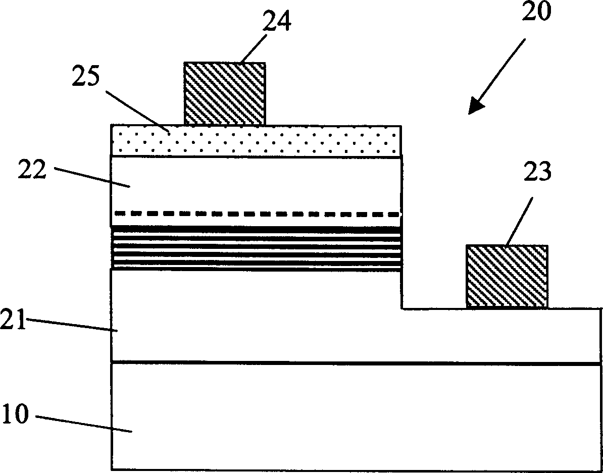 LED with electric conductive layer of metal oxide