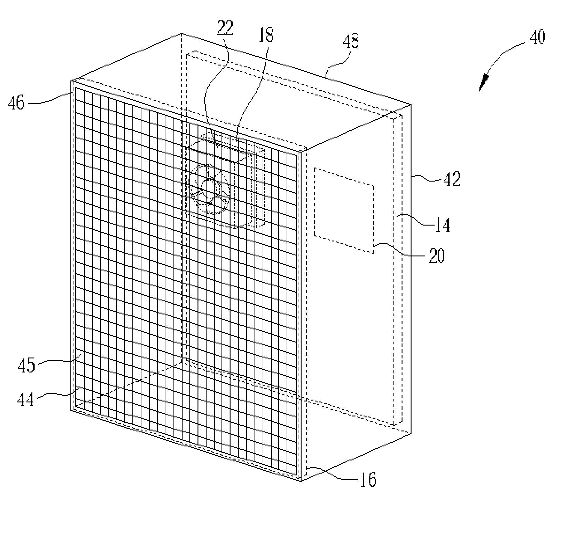 Electronic apparatus with a housing for seeing inside
