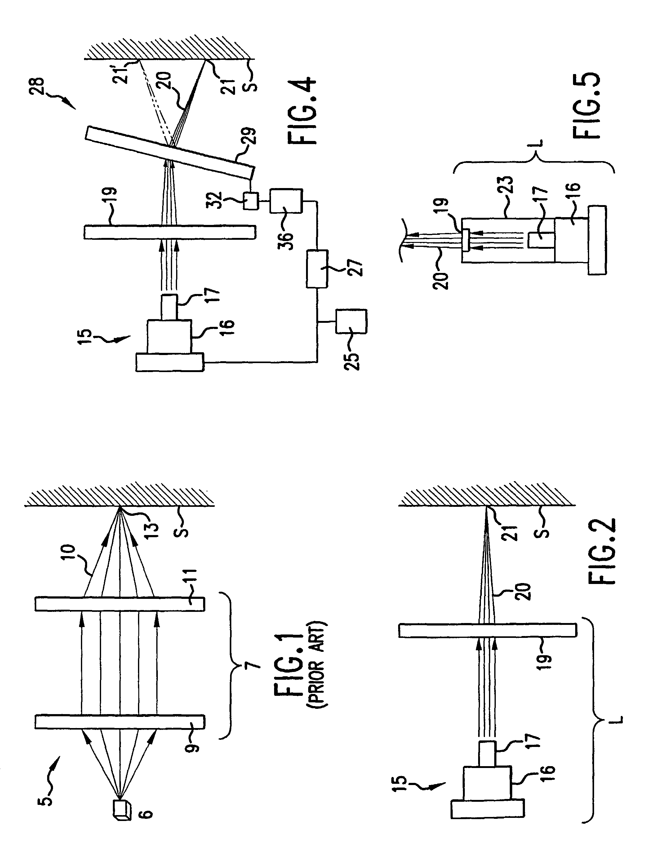 Light beam generation, and focusing and redirecting device