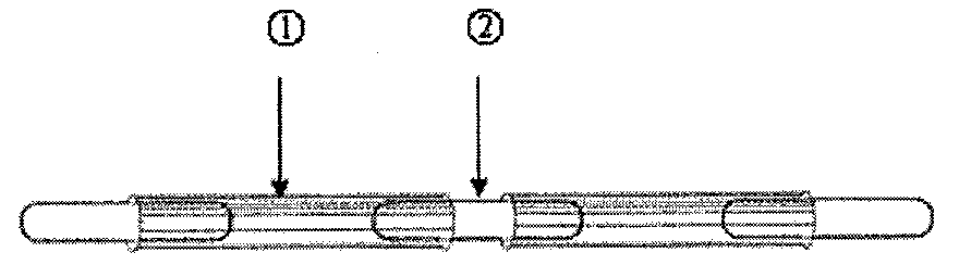 Radioactive particle chain connected by controlled degradable magnesium and magnesium alloy pipe