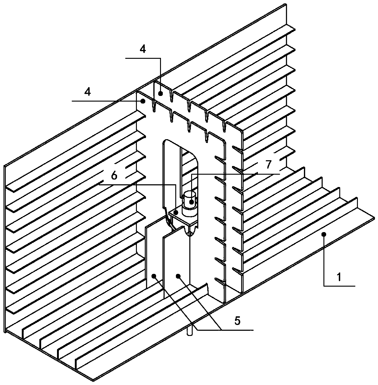 Anchor box realizing self-adaption to angle of lifting rod