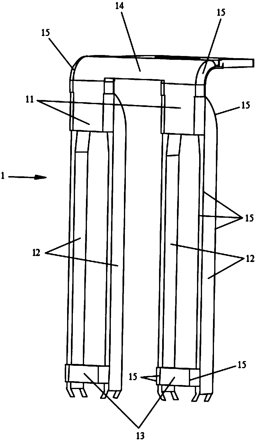 Current collector structure, battery structure and preparation method of current collector structure