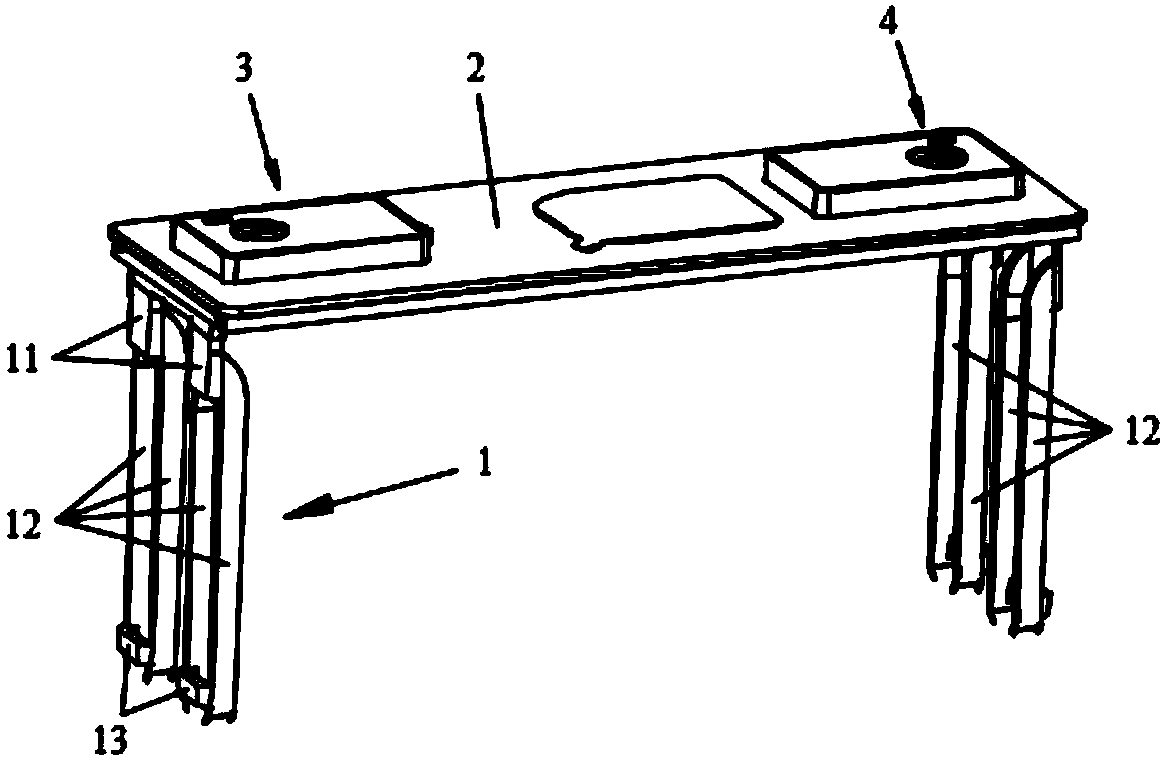 Current collector structure, battery structure and preparation method of current collector structure