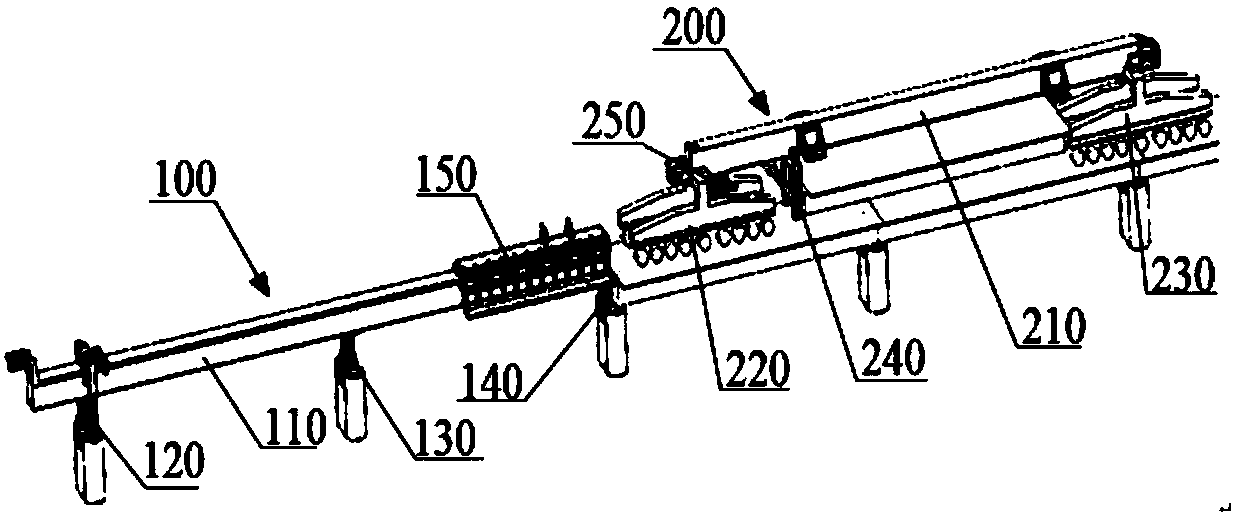 Transporting-erecting integrated machine