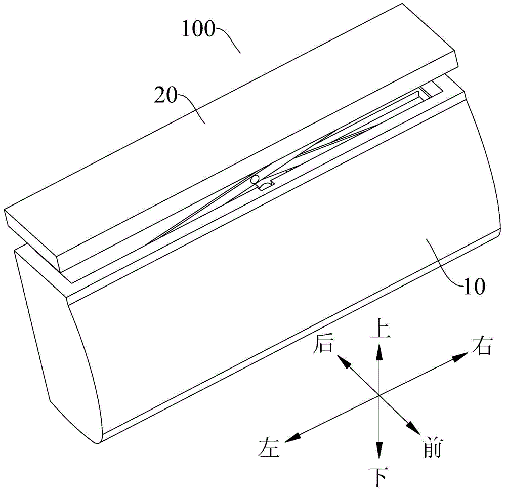 Cabinet assembly of wall hanging type air conditioner and wall hanging type air conditioner with cabinet assembly