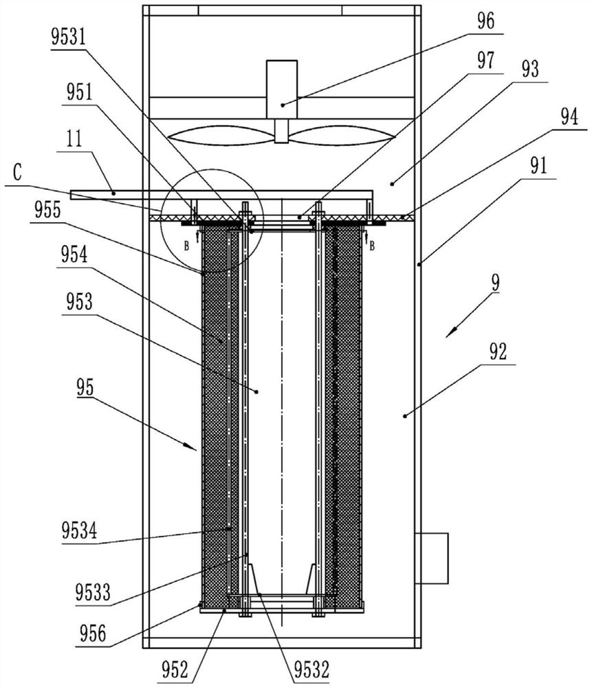 MOCVD system reaction cavity cleaning device