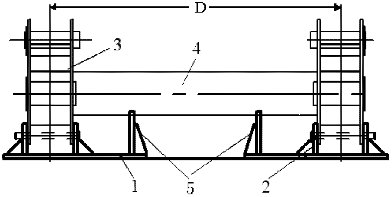 Processing method of large beam member with connecting seat