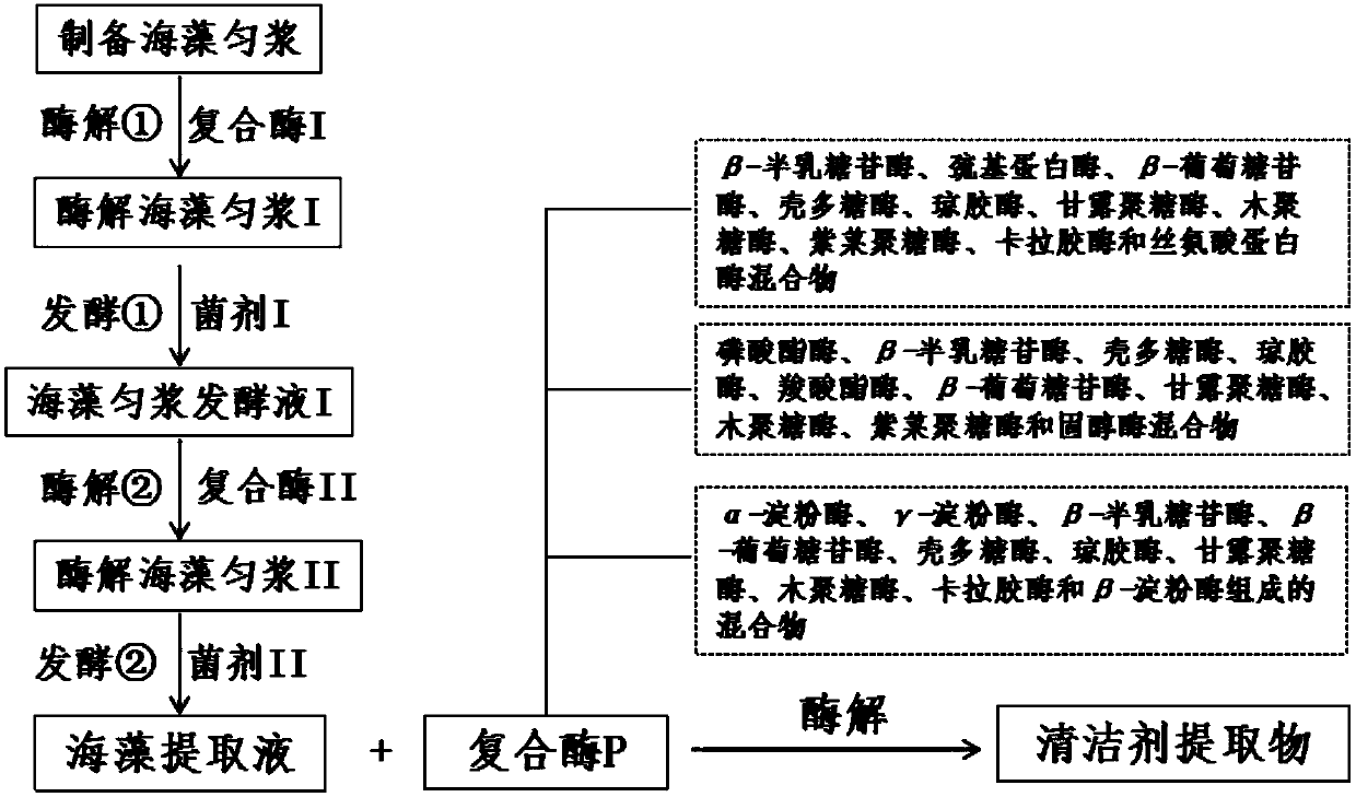 A kind of cleaning agent and its preparation method and application